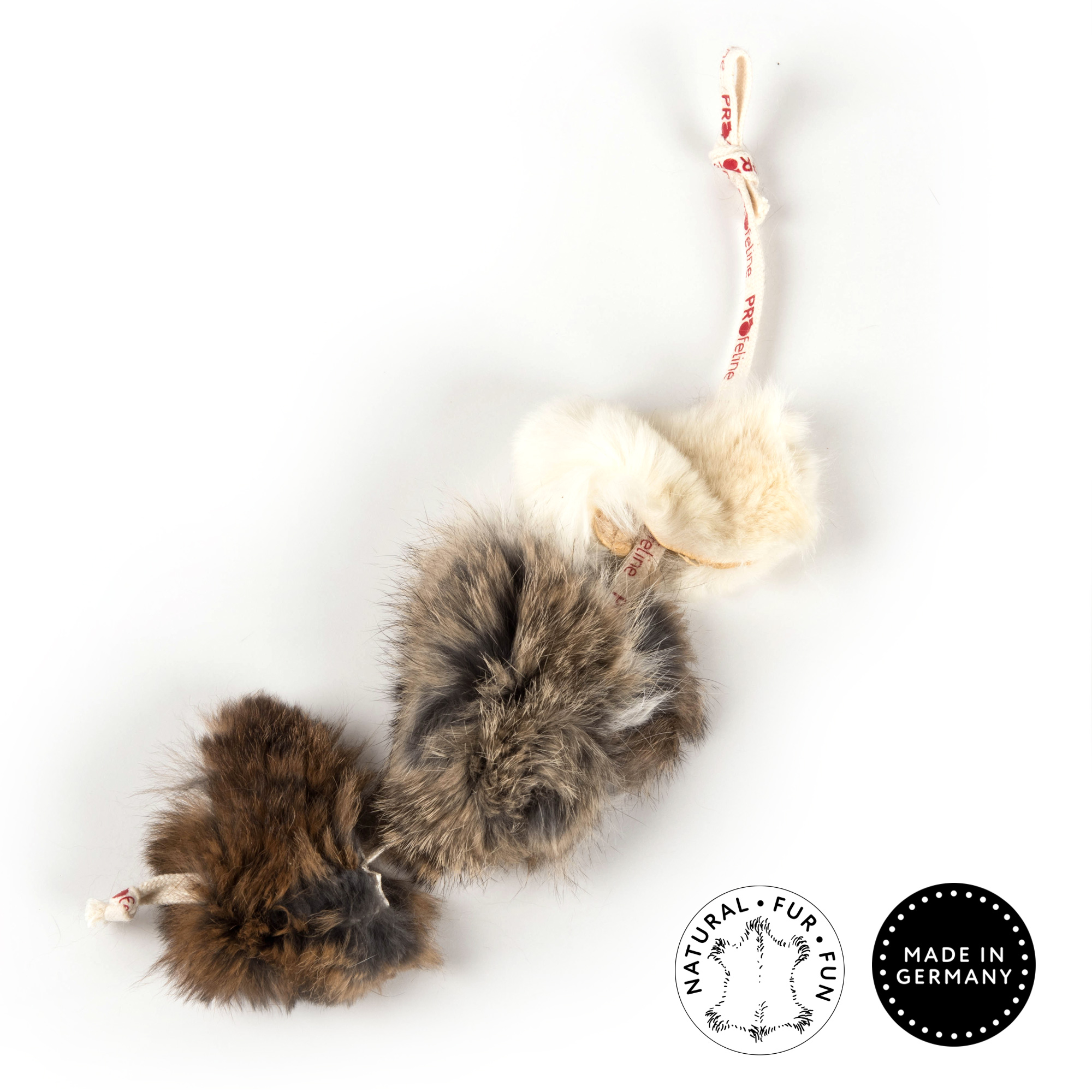 cat toys made with real fur