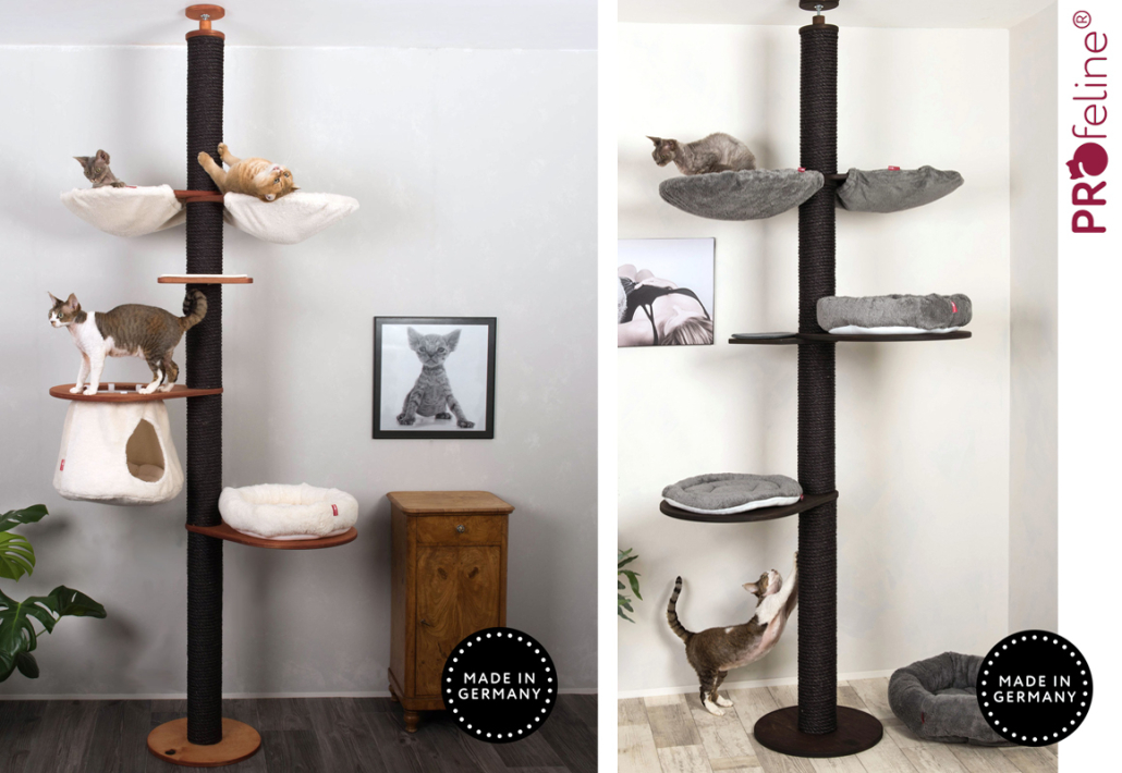 Scratching Post with Hammock Beds for Cats